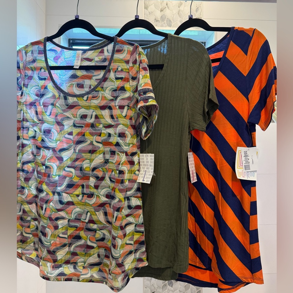 Bundle of 3 LuLaRoe Classic T Size L